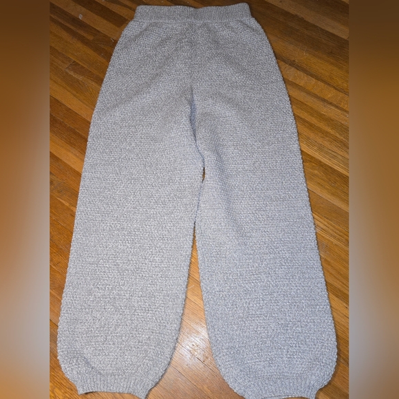 Sincerly Jules Other - Sincerely Jules Pants Women's Grey Waffle Soft Knit Tapered Cozy Joggers NWT